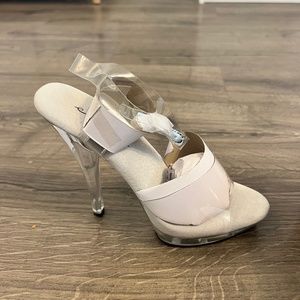 5 inch Clear Heel, Elli, Brand New, Size 7